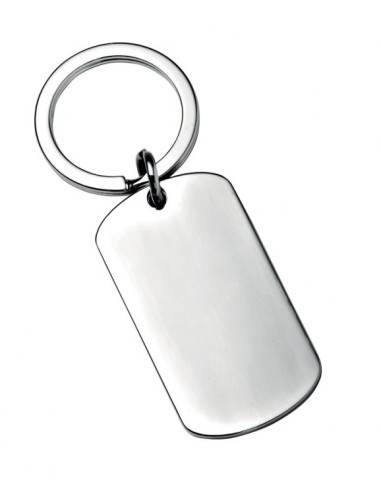 Porte-clés en plastique Rectangle 4 x 5,5 cm 2 pièces ref 4235